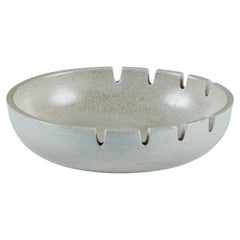 Retro Heath Ceramics Cream Speckle Glazed Ashtray