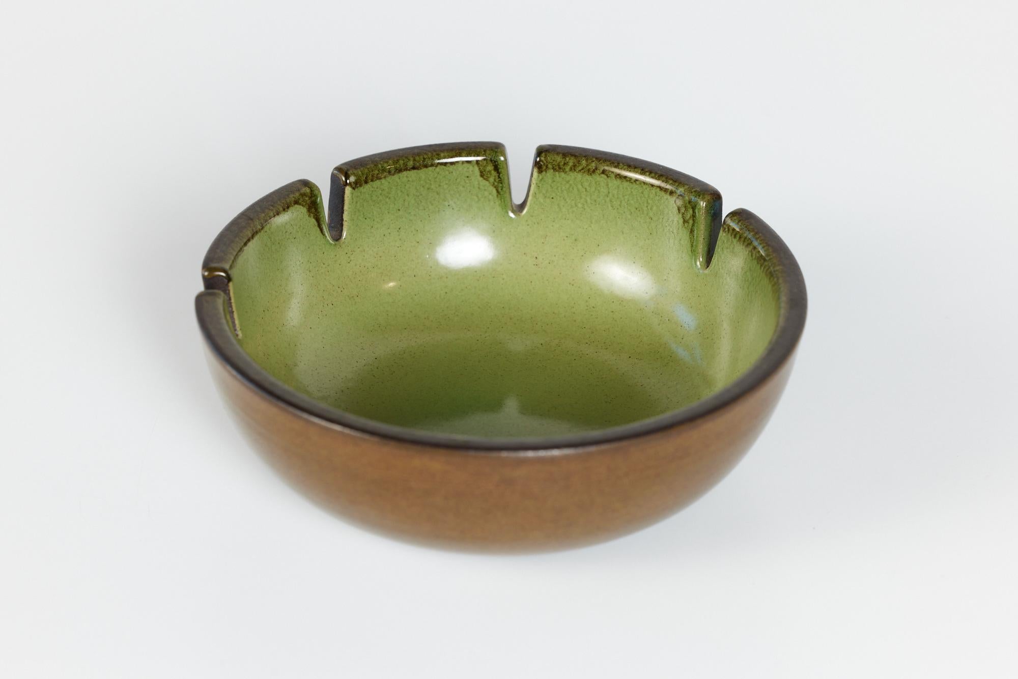 Mid-20th Century Heath Ceramics Green Glazed Ashtray