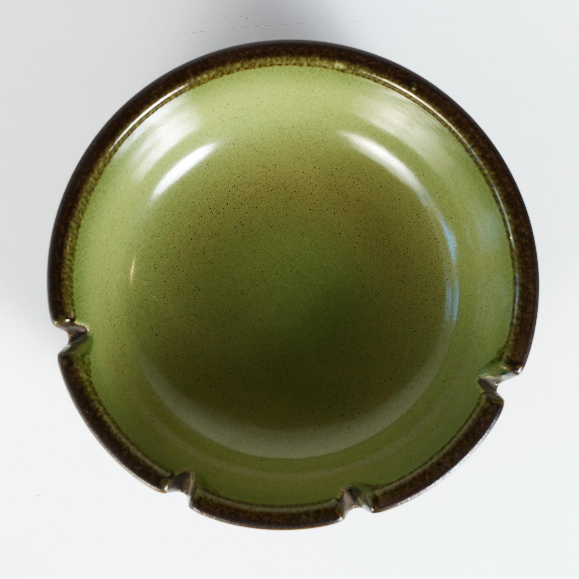 Heath Ceramics Green Glazed Ashtray 2