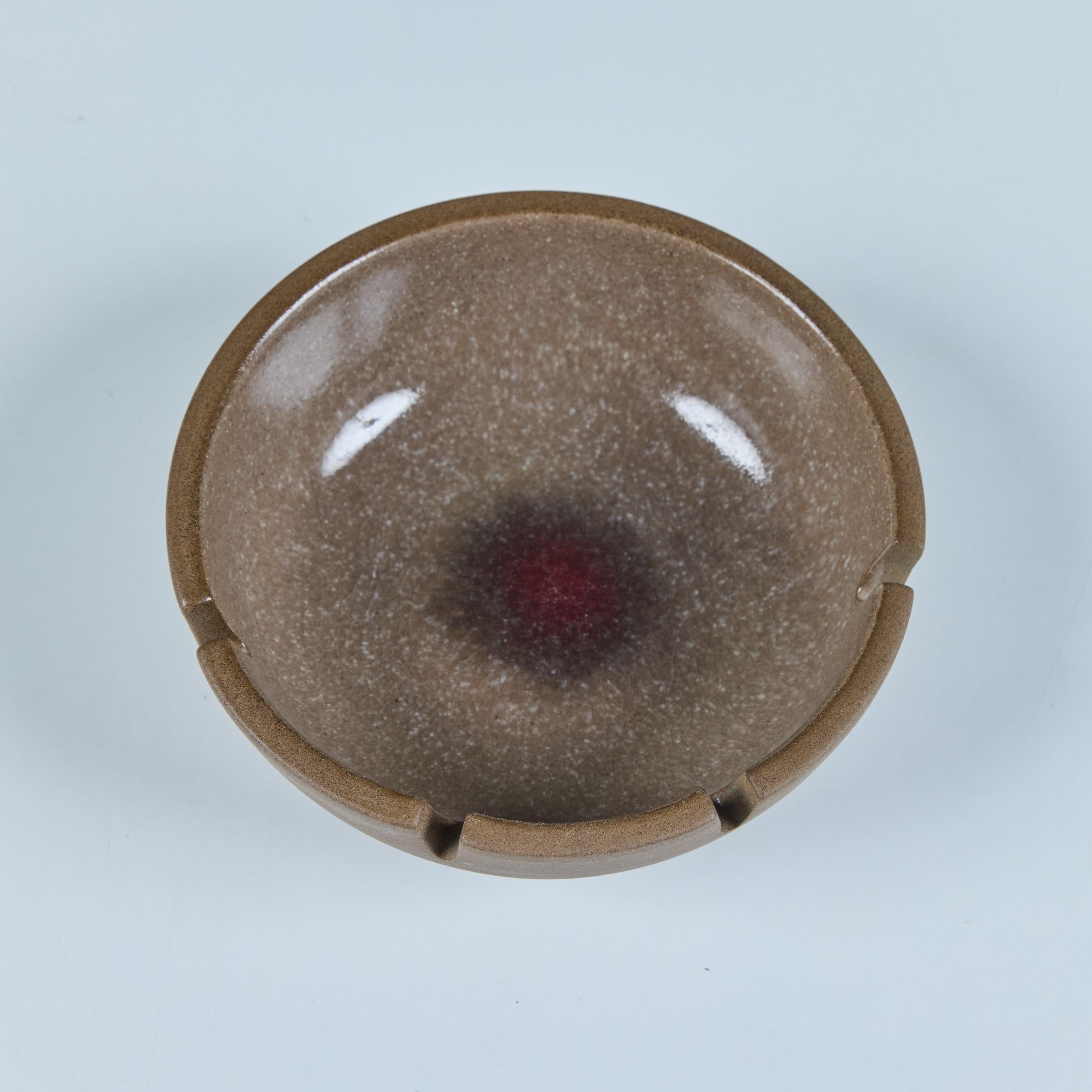 Mid-Century Modern Heath Ceramics Speckle Glazed Ashtray For Sale