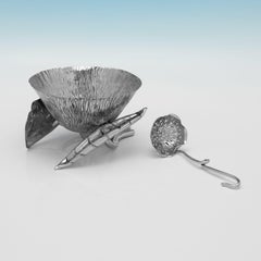 Heath & Middleton - Ciotola a forma di loto - Argento antico - Londra 1884