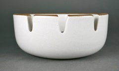 Weißer Aschenbecher aus Keramik von Heath Stoneware