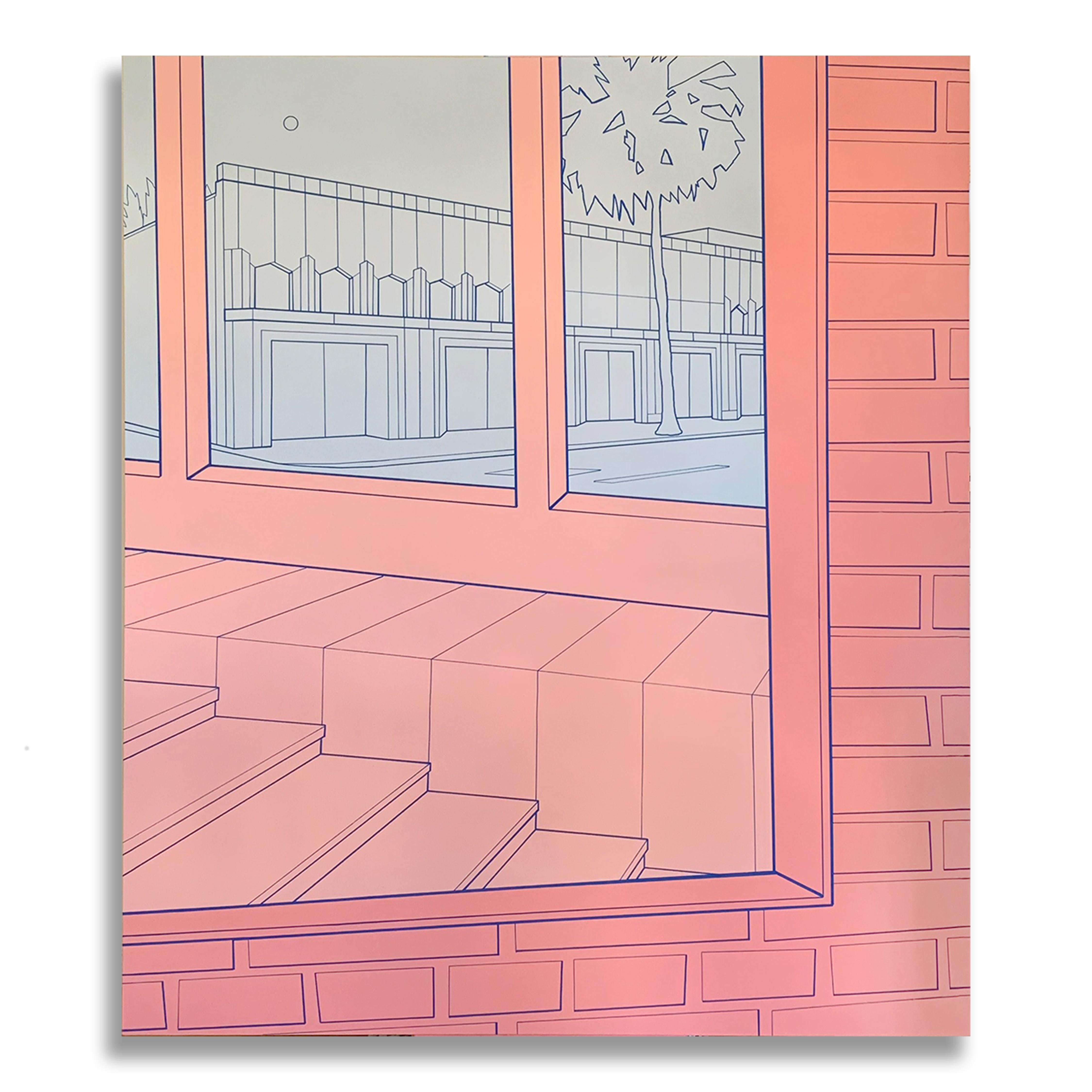 Heath West Interior Painting - Brighton Way (Pink & Blue), 2019
