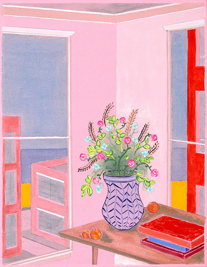 Heath West Interior Painting - Flowers of Romance