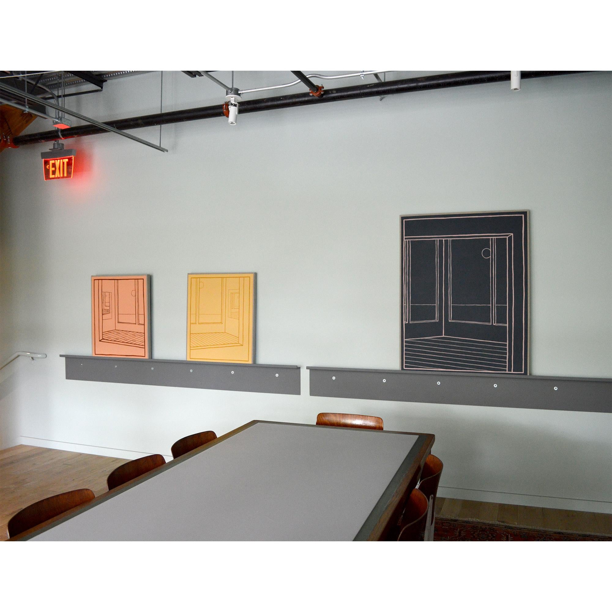 Sebald Haus - Orange Interior Painting by Heath West