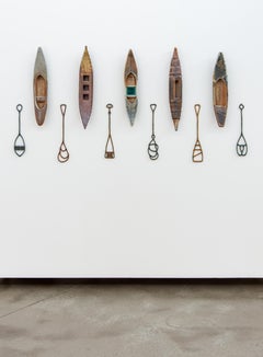 Explorando - escultura mural de cerámica contemporánea, figurativa y artesanal