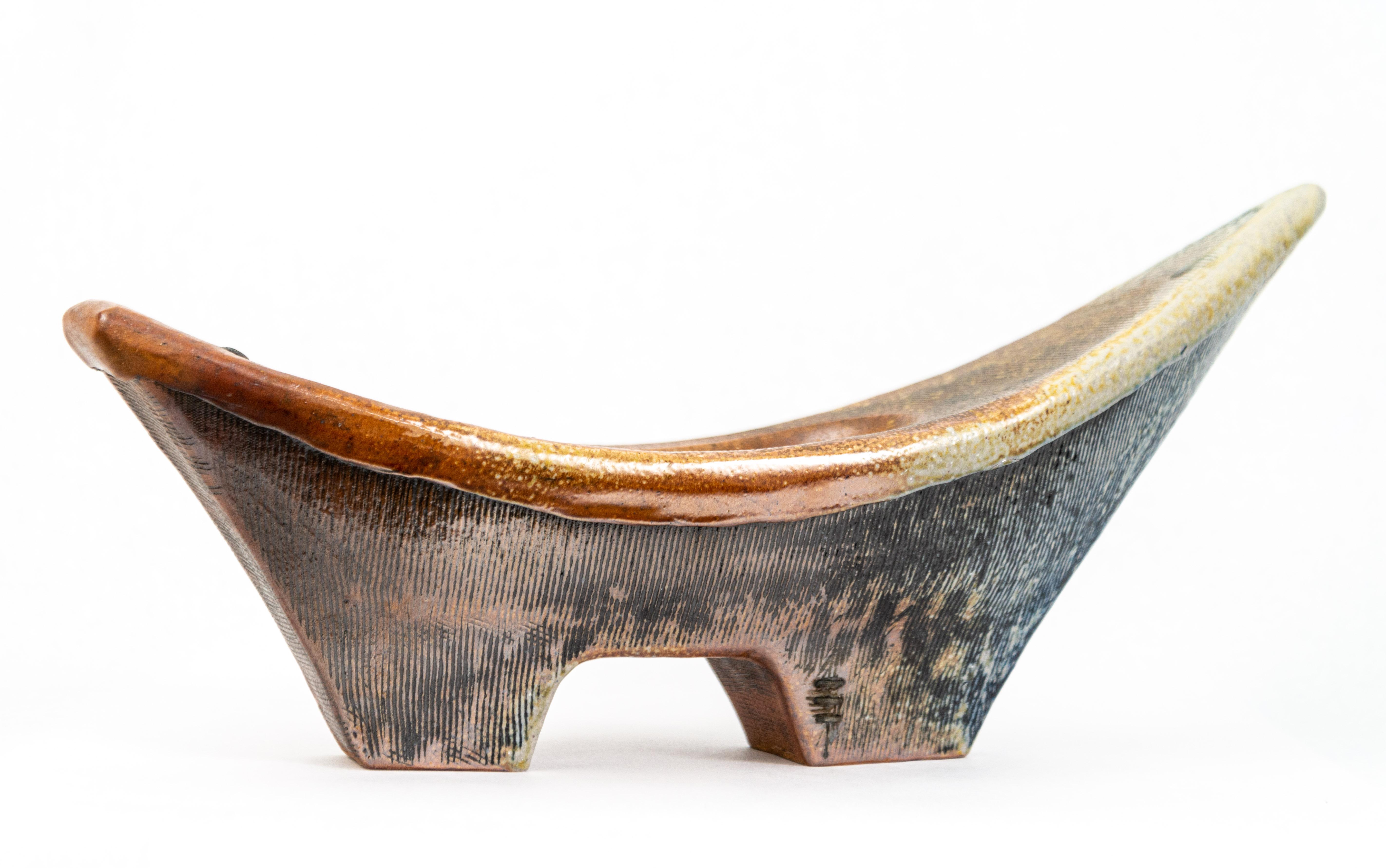 Possibility - detailed, inscribed, hand-built, vessel, glass, ceramic sculpture - Sculpture by Heather Allen Hietala