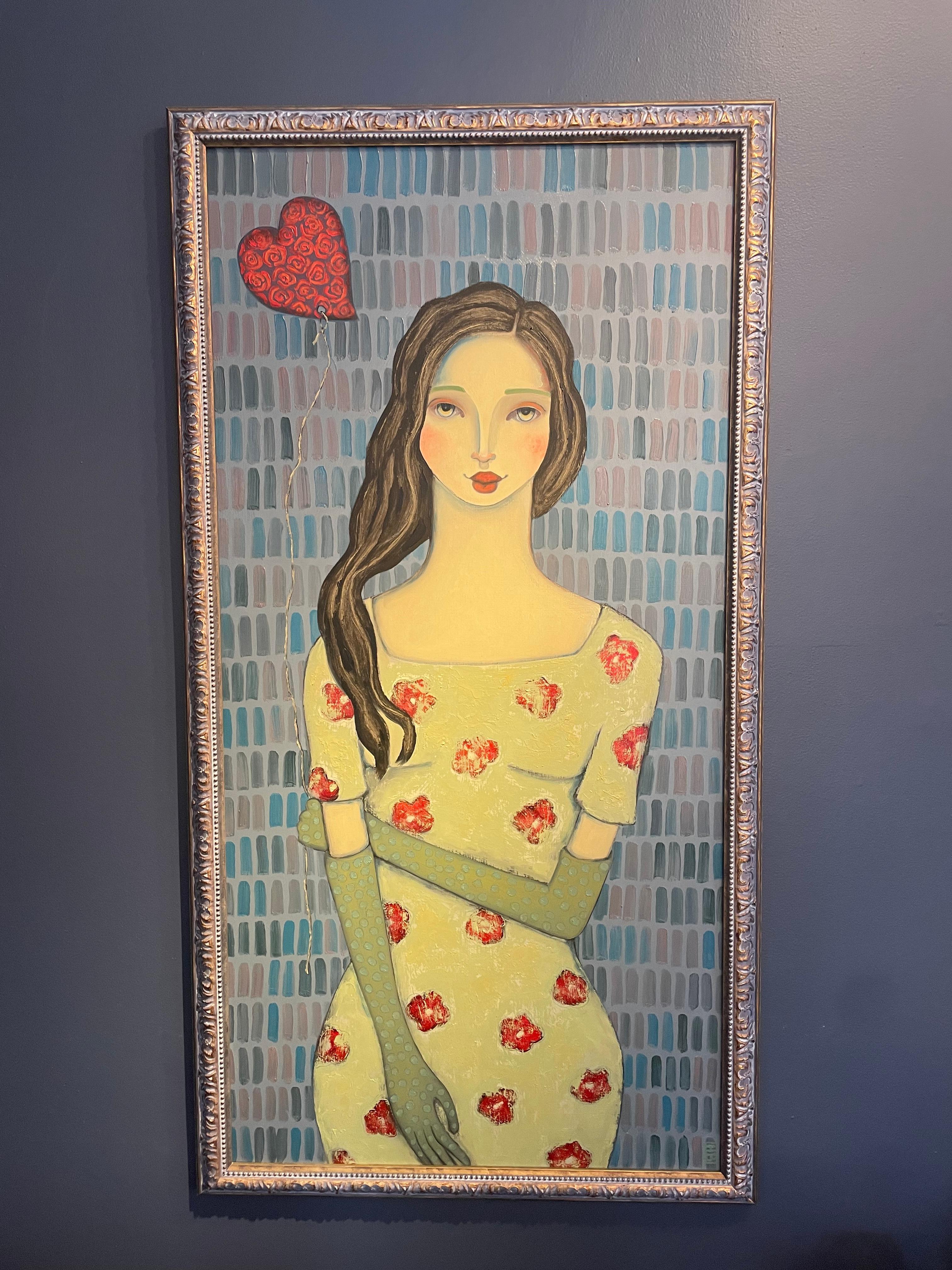 Julie Has a Big Heart  - Painting by Heather Barron