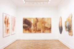 "300 Years of Georgia" - earth pigments, abstract landscape, warm, large-scale