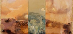 « How To Begin Again », paysage abstrait, sublime, floral, triptyque