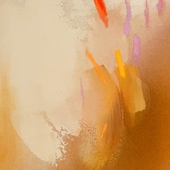 Tracing What Changed - earth pigments - abstract art - earth tones