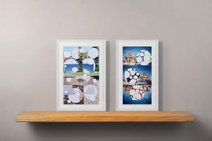 Venise, reflets d'eau, collage photographique contemporain, 11 x 6 in