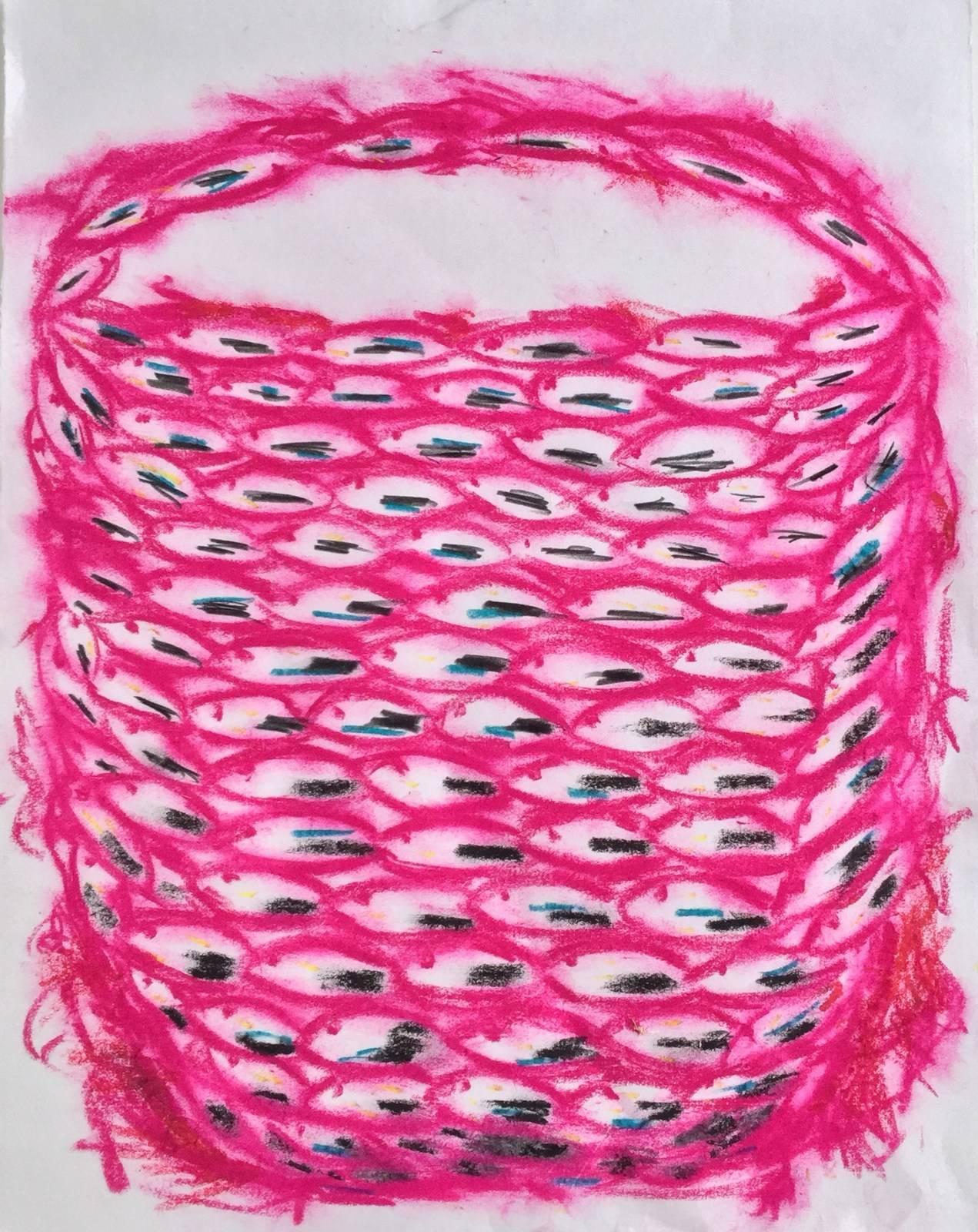 Abstract Painting de Heather Farrell - Pez Hosho (Hecho por encargo, Rosa, Escuela de peces, Japón, Icónico, ~25% DESCUENTO)