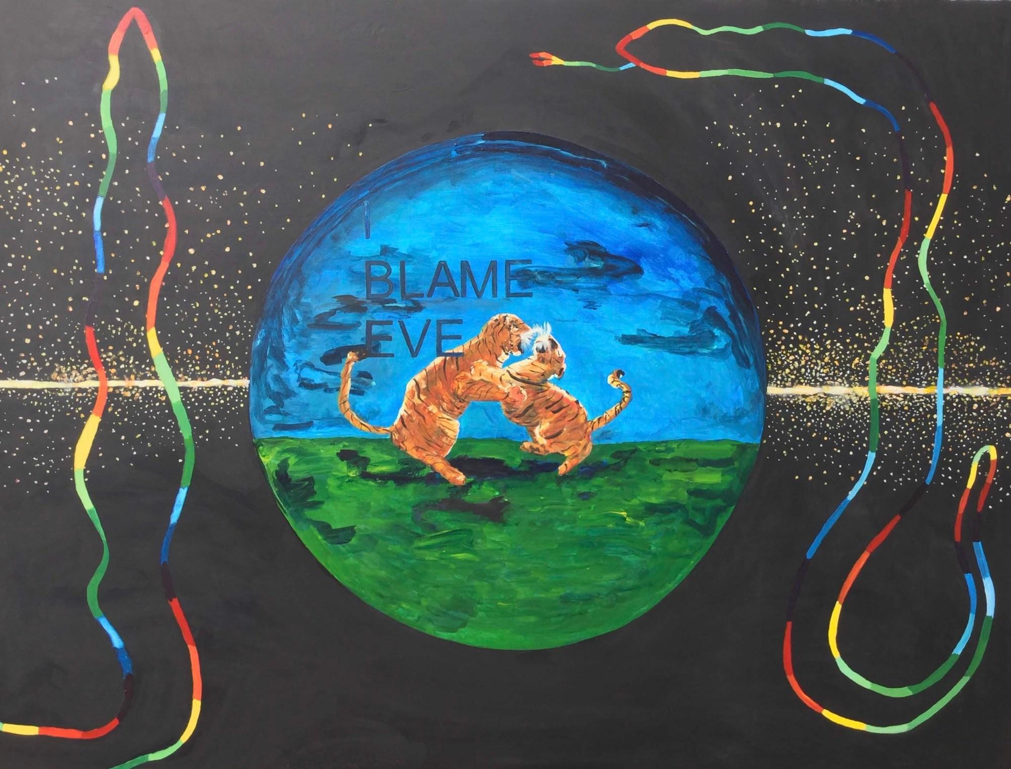 Heather Farrell Abstract Painting - I Blame Eve