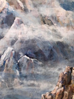 Painted Wall Snow (Contemporary western landscape of Colorado's Black Canyon.)