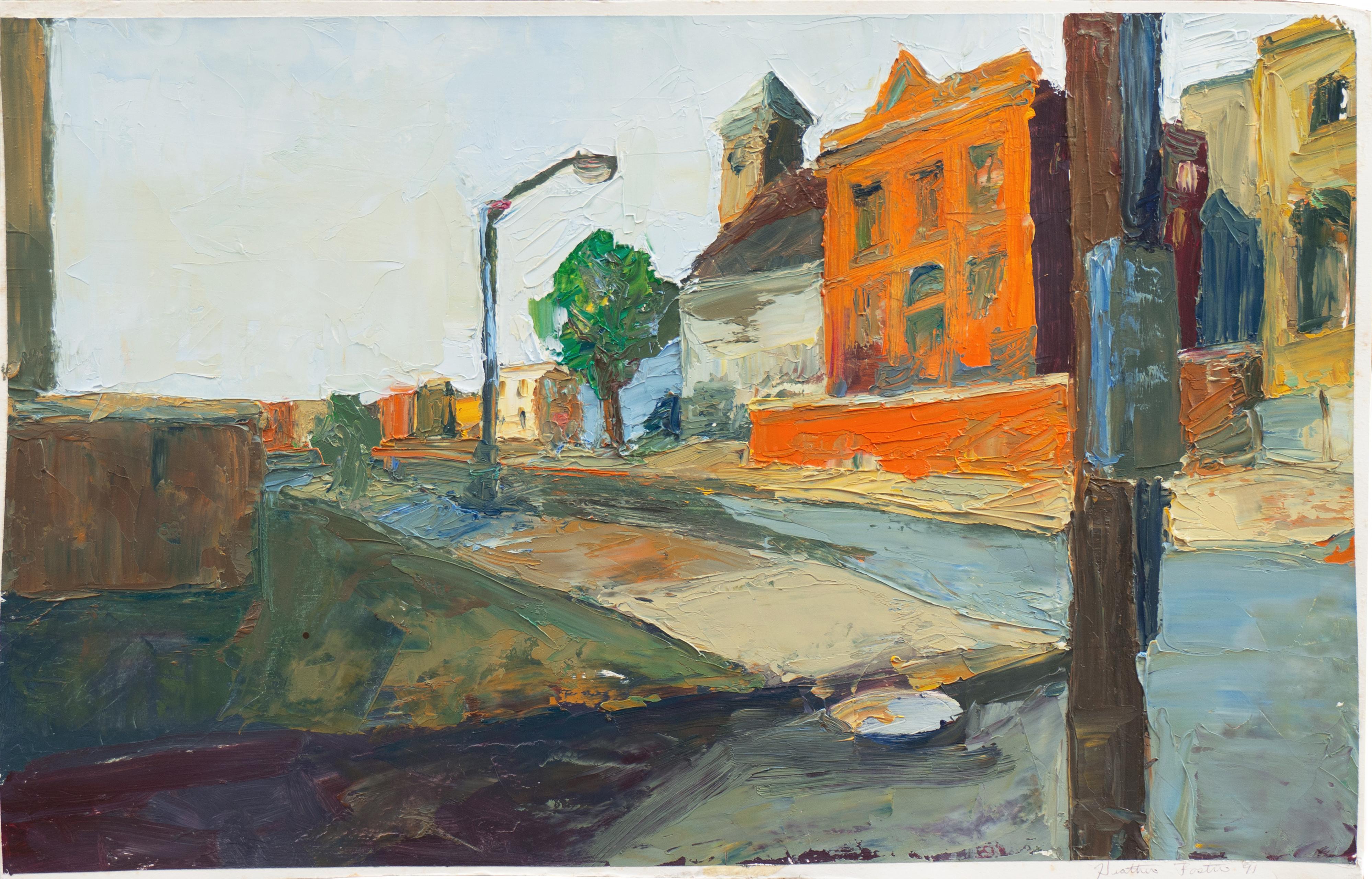 « Cityscape », PAFA, Philadelphie, Nouveau-Mexique, Maryland College of Art, Équestre - Painting de Heather Foster