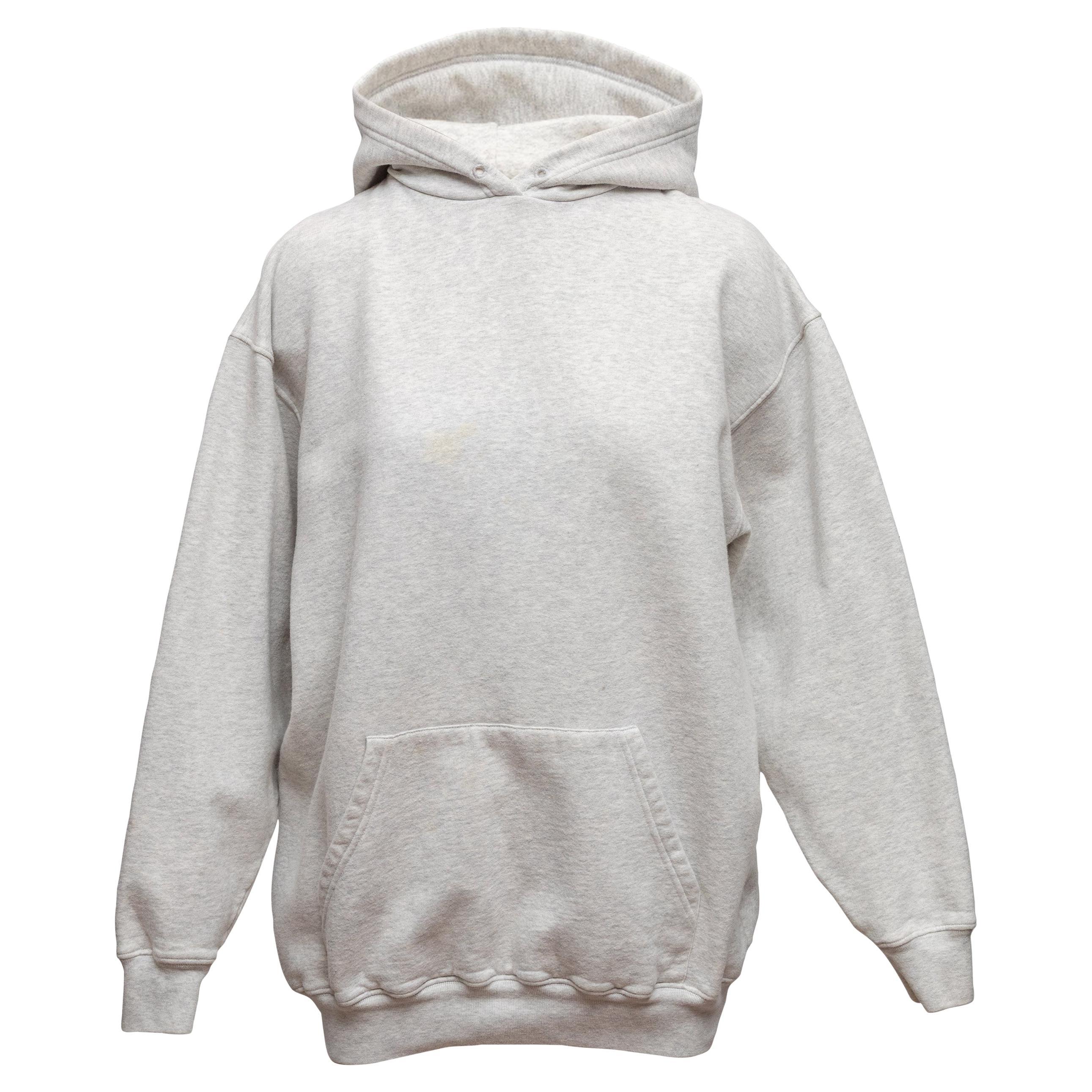 Heather Grey Balenciaga Hoodie Size