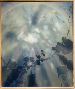 CREPITAR Y ESCALAR - Azul, Azul Marino, Pintura de Luz, Naturaleza, Enredaderas de Kudzu