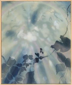 CREEPING AND CLIMBING - Blue, Navy, Painting of Light, Nature, Kudzu Vines 