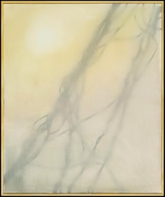 FROST - Yellow, Orange and Grey nature painting, Kudzu Vine, Atmospheric