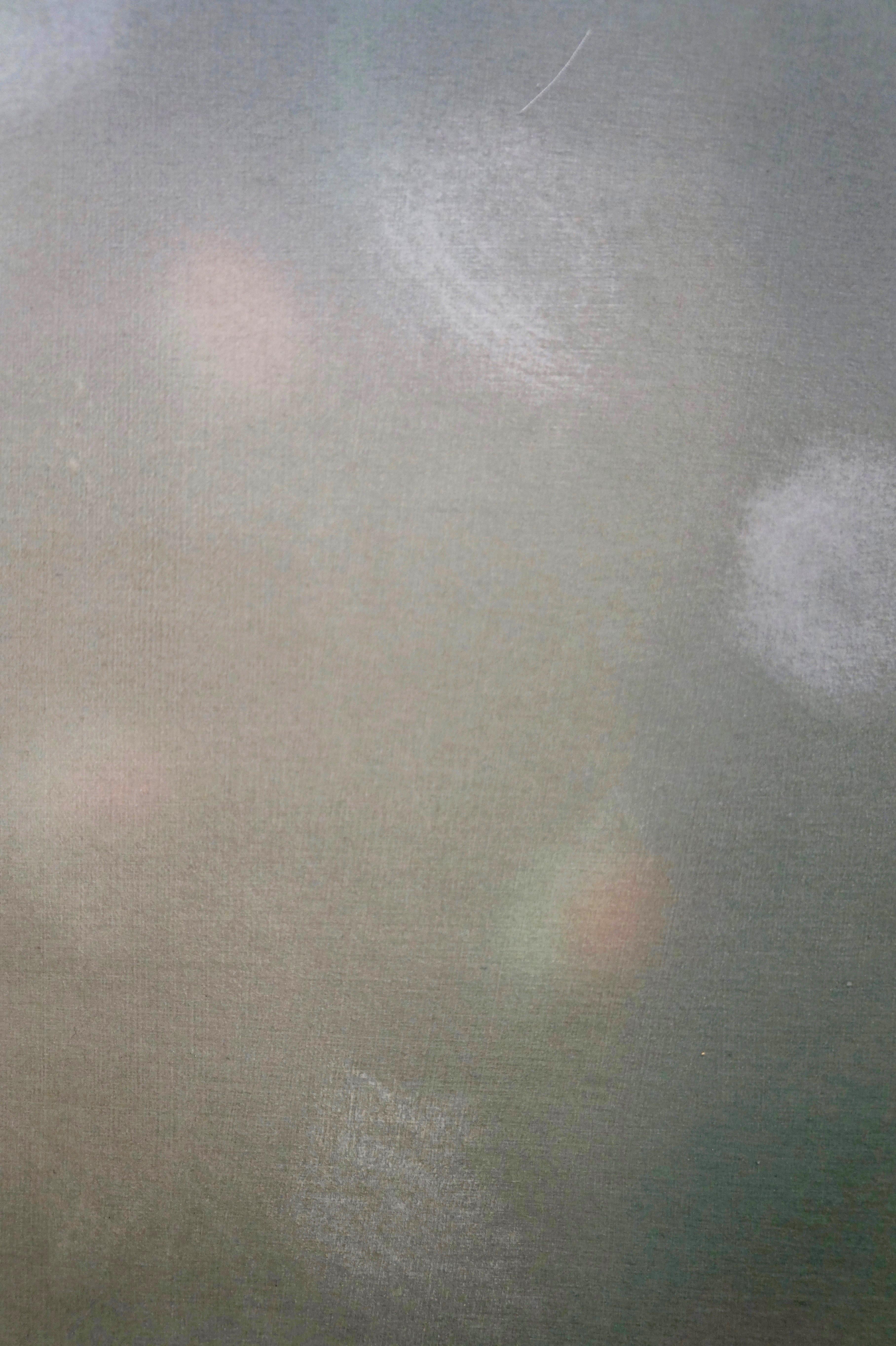 THE LONG SUMMER - Zeitgenössisches abstraktes Gemälde in Mischtechnik, Grün, Licht  – Painting von Heather Hartman