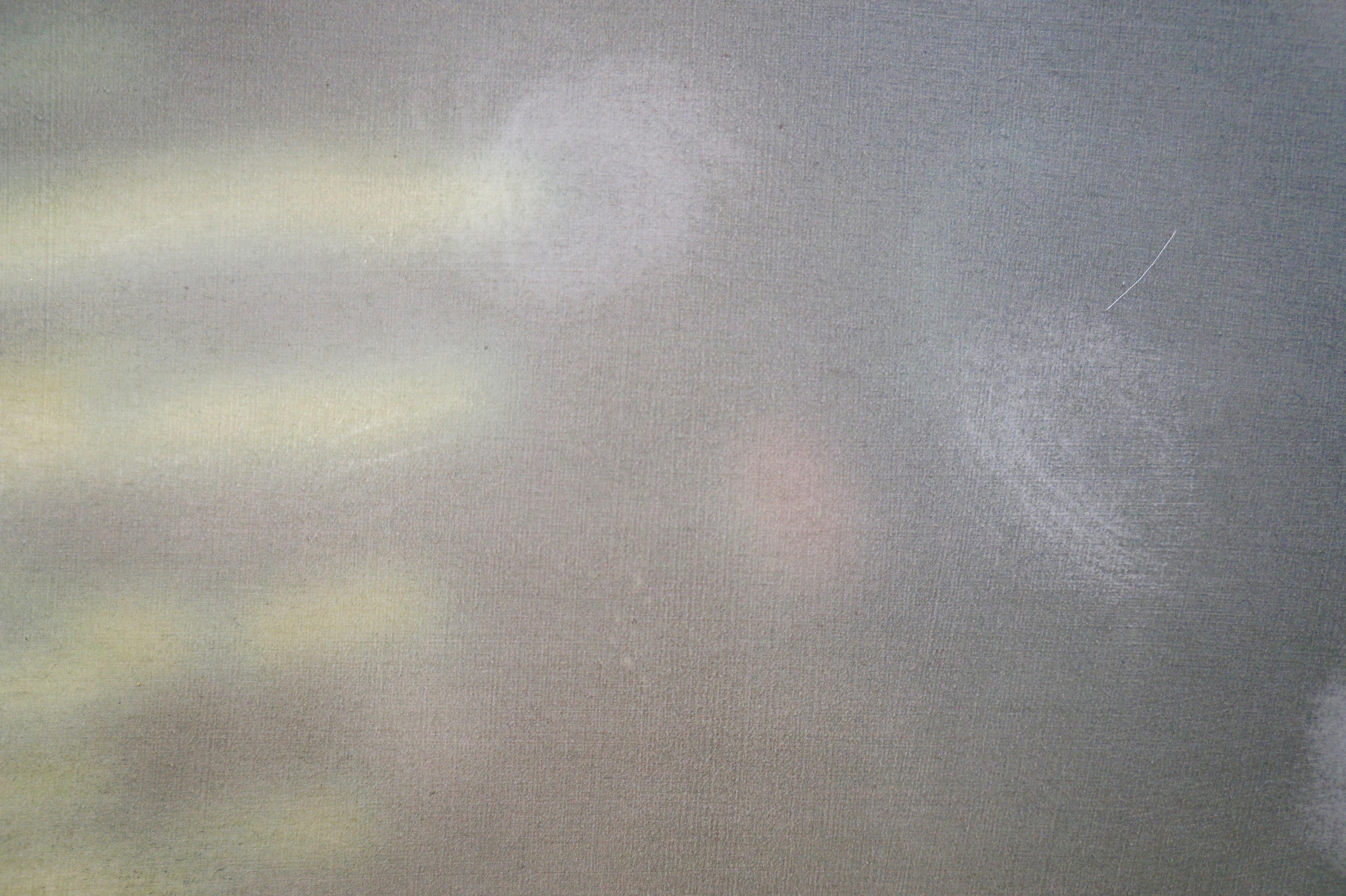 LA LUNGA ESTATE - Pittura astratta contemporanea a tecnica mista, verde, chiara - Painting Astratto di Heather Hartman