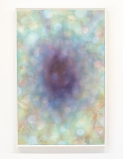 VOID - Mixed Media Painting of a Void in the Middle of Colorful Kudzu