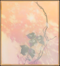 WANING - Peach, Lavender, Grey Painting of Kudzu Vine, Nature, Atmospheric