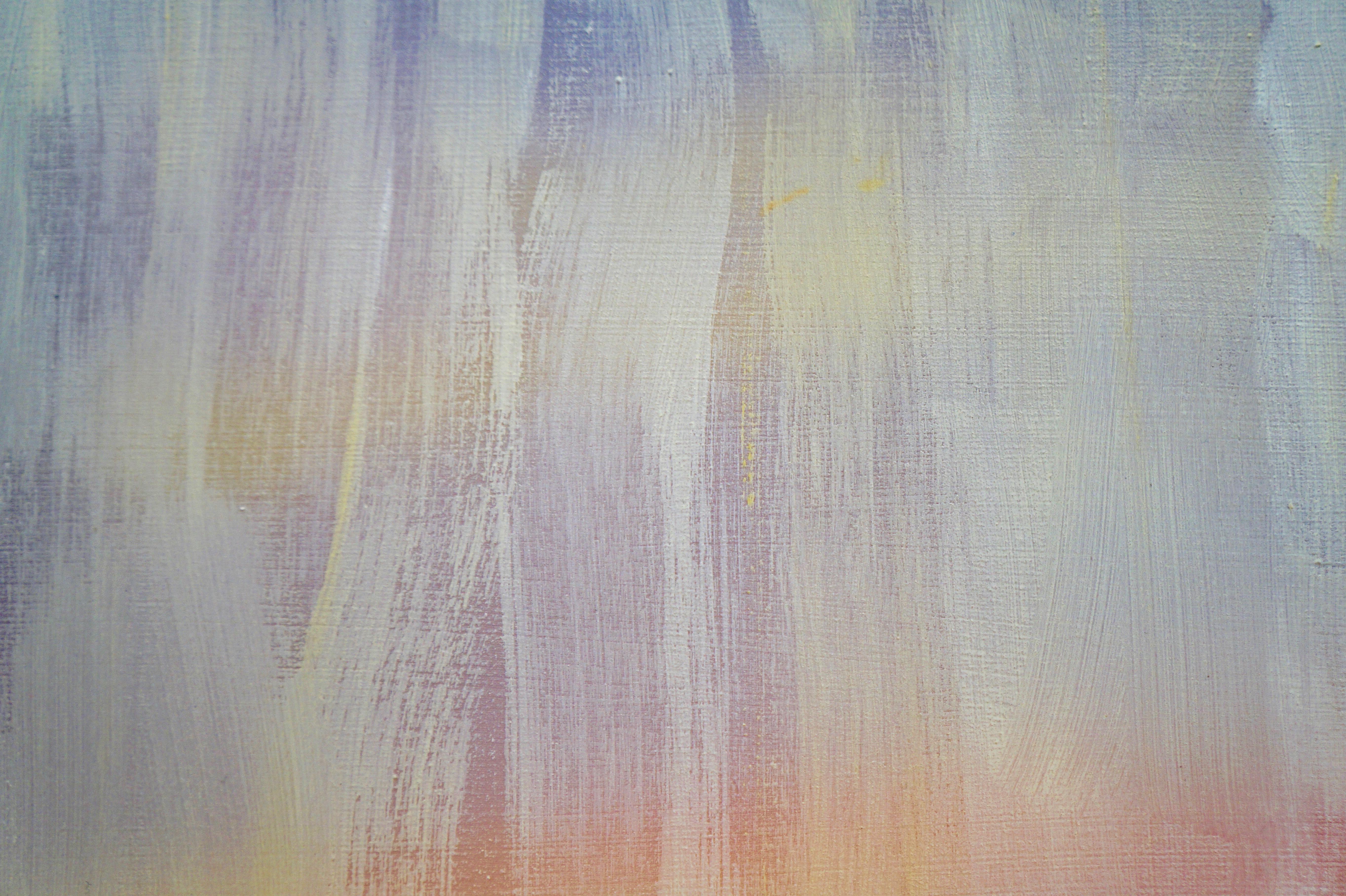 WINDOW IV - Pittura astratta contemporanea a tecnica mista, luce e ombra, ghiacciolo - Painting di Heather Hartman