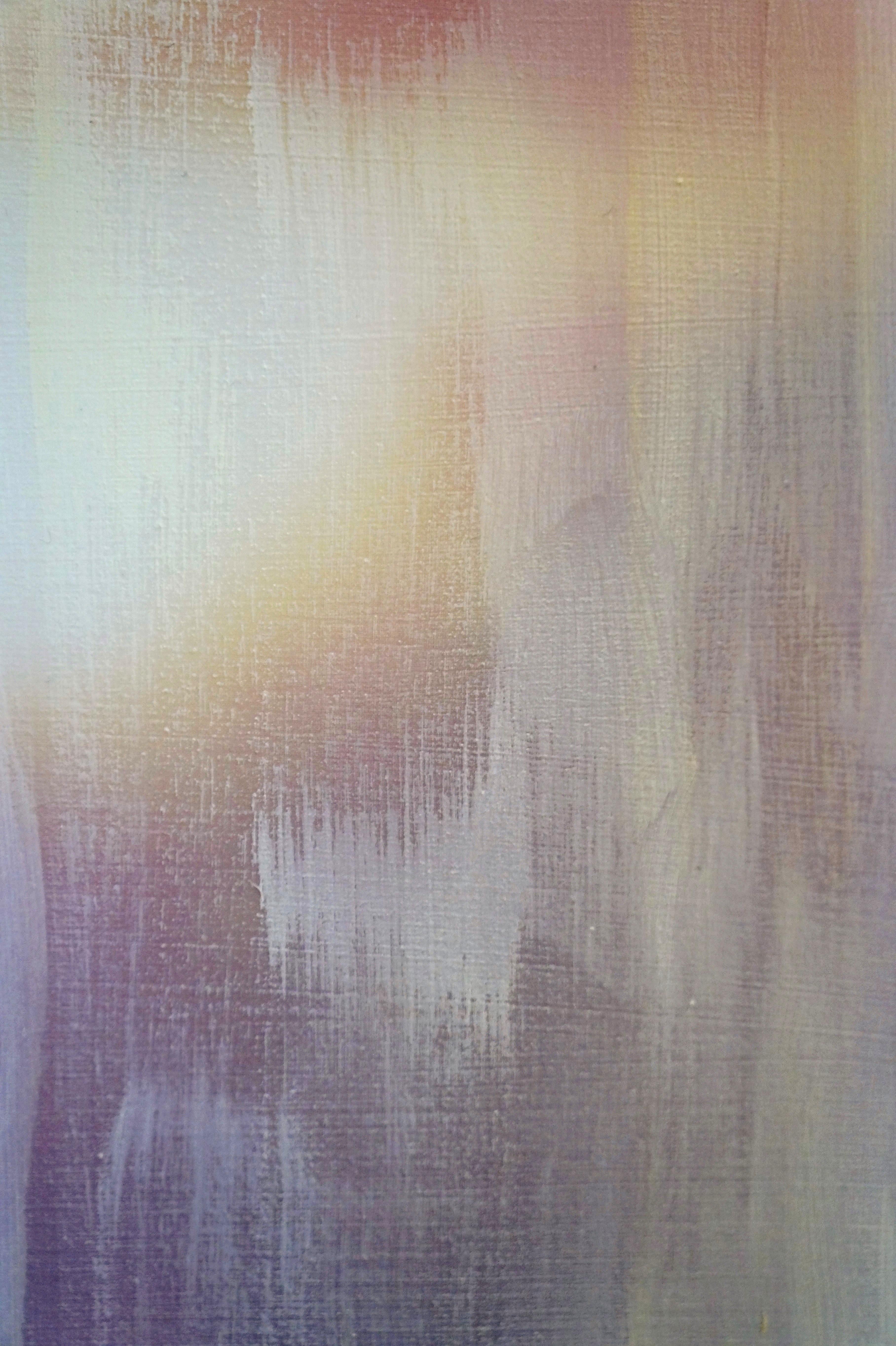 WINDOW IV - Pittura astratta contemporanea a tecnica mista, luce e ombra, ghiacciolo - Painting Astratto di Heather Hartman