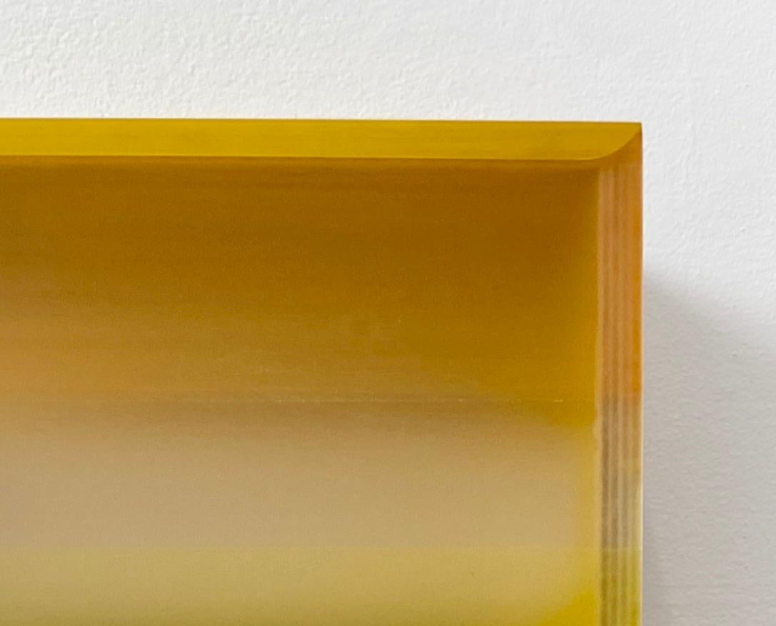 Largely self-taught, Hutchison has developed and innovated methods and mediums including hand-building and bending Plexiglas forms to facilitate her artistic process. Notably Hutchison’s works are constructed of utilitarian, and often re-purposed