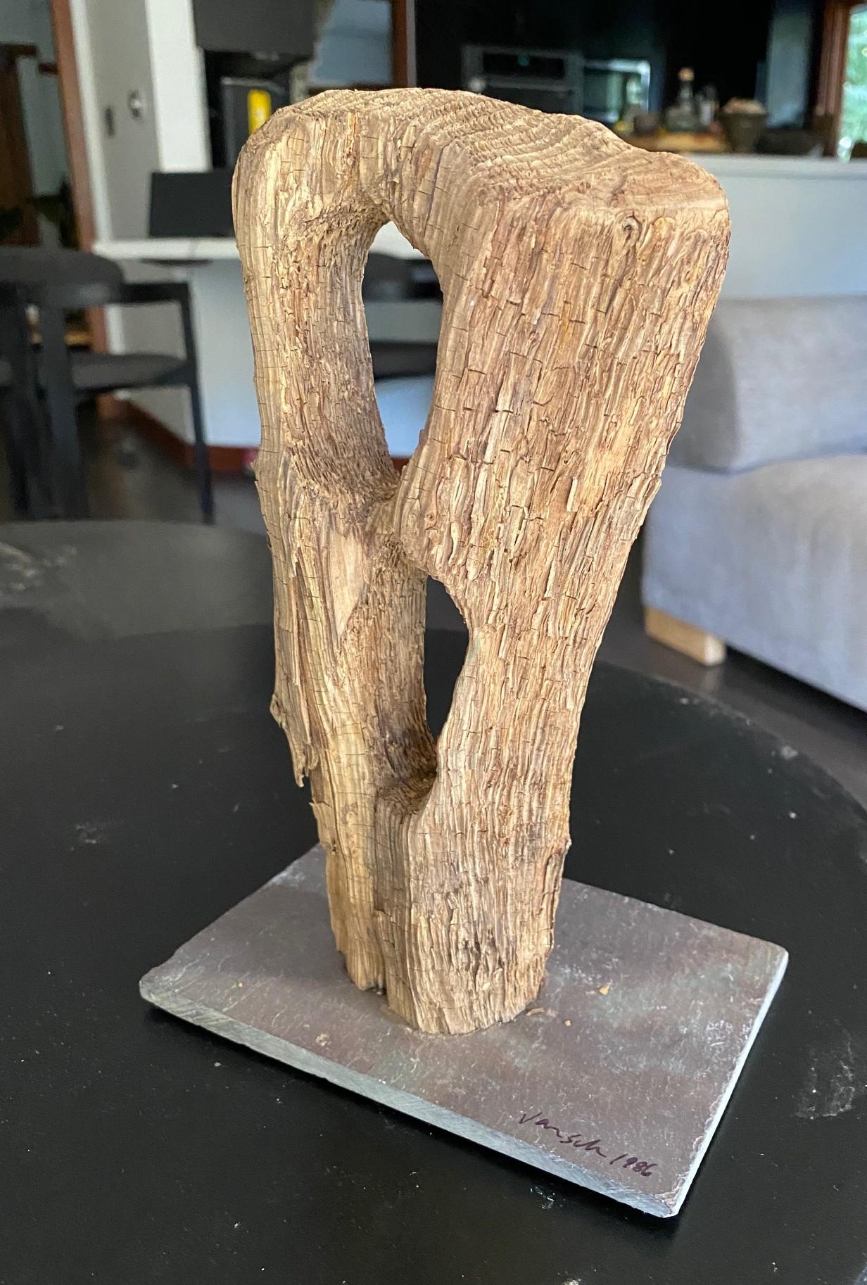 Fine XX secolo Heather Jansch Firmato Scultore Britannico del Regno Unito Scultura astratta in Wood in vendita