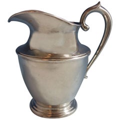 Heather Mexican Mexico Sterling Silver Water Pitcher with Ice Shield