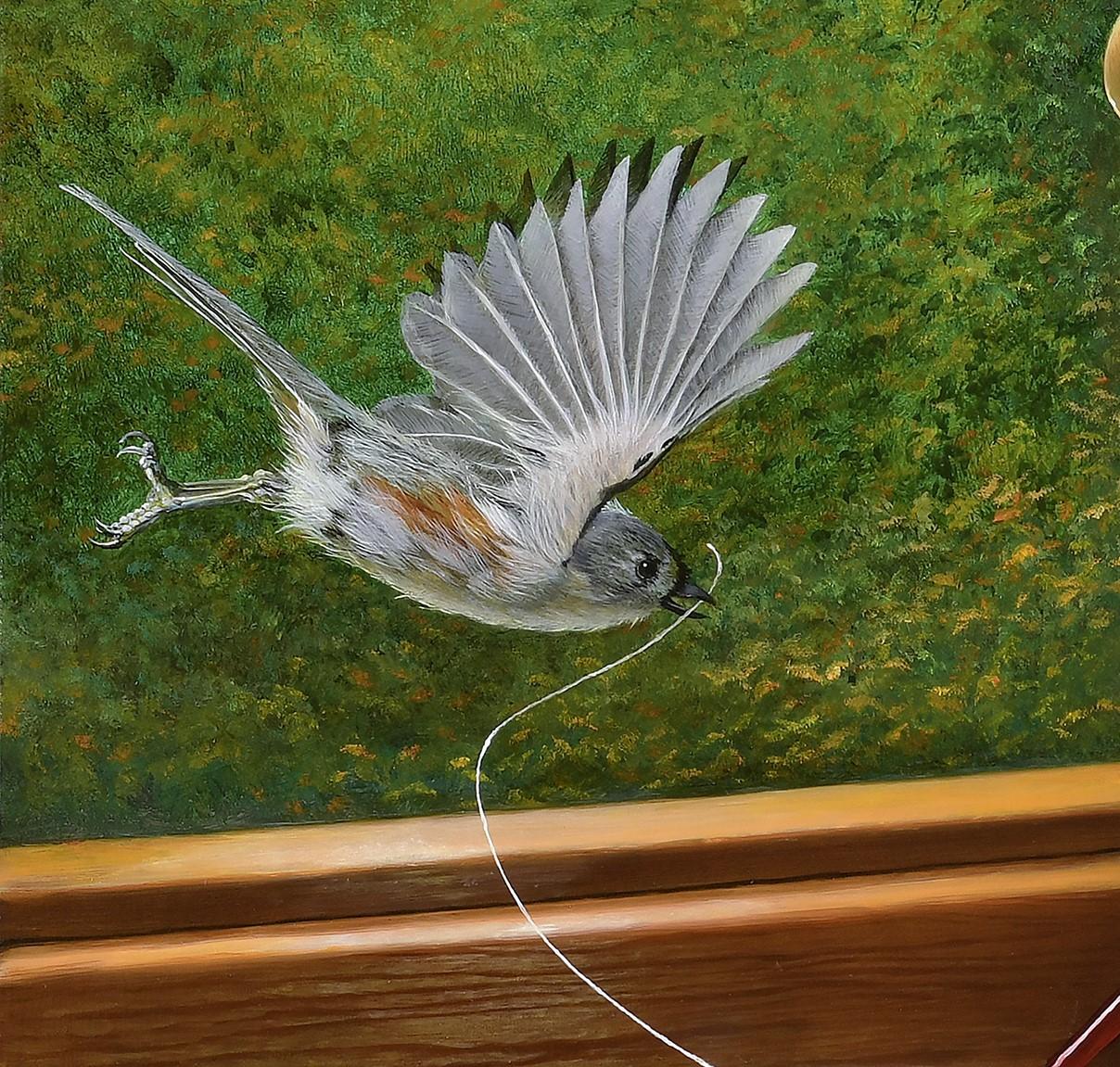 „Calling All Muses“, Ölgemälde – Painting von Heather Neill