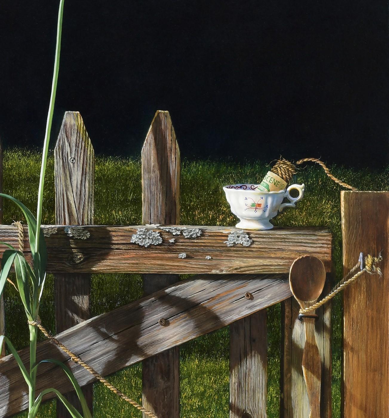 „Entwined“ (2022), Originales surrealistisches Ölgemälde von Heather Neill im Angebot 1