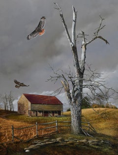 « New Easel View » (2023), peinture à l'huile originale de Heather Neill