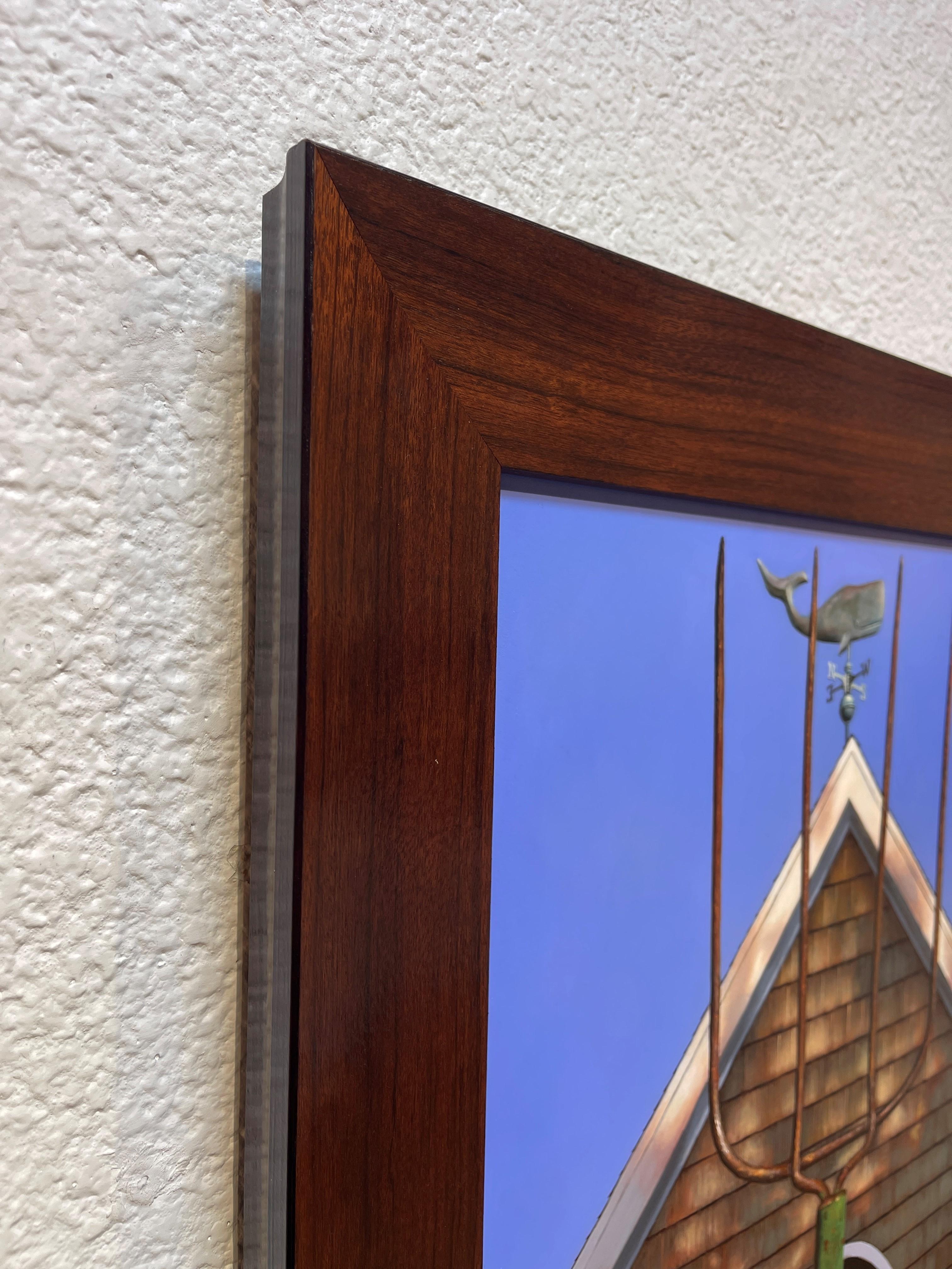 This incredible photorealist oil painting by renowned American painter Heather Neill is framed at 33 x 21 inches, and is ready to hang.

Artist Autobiography:
Born in Honolulu, Hawaii, 1958, my family moved every two years thereafter from California