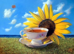 "Sunflower Summer" (2024), Original Landscape Oil Painting by Heather Neill