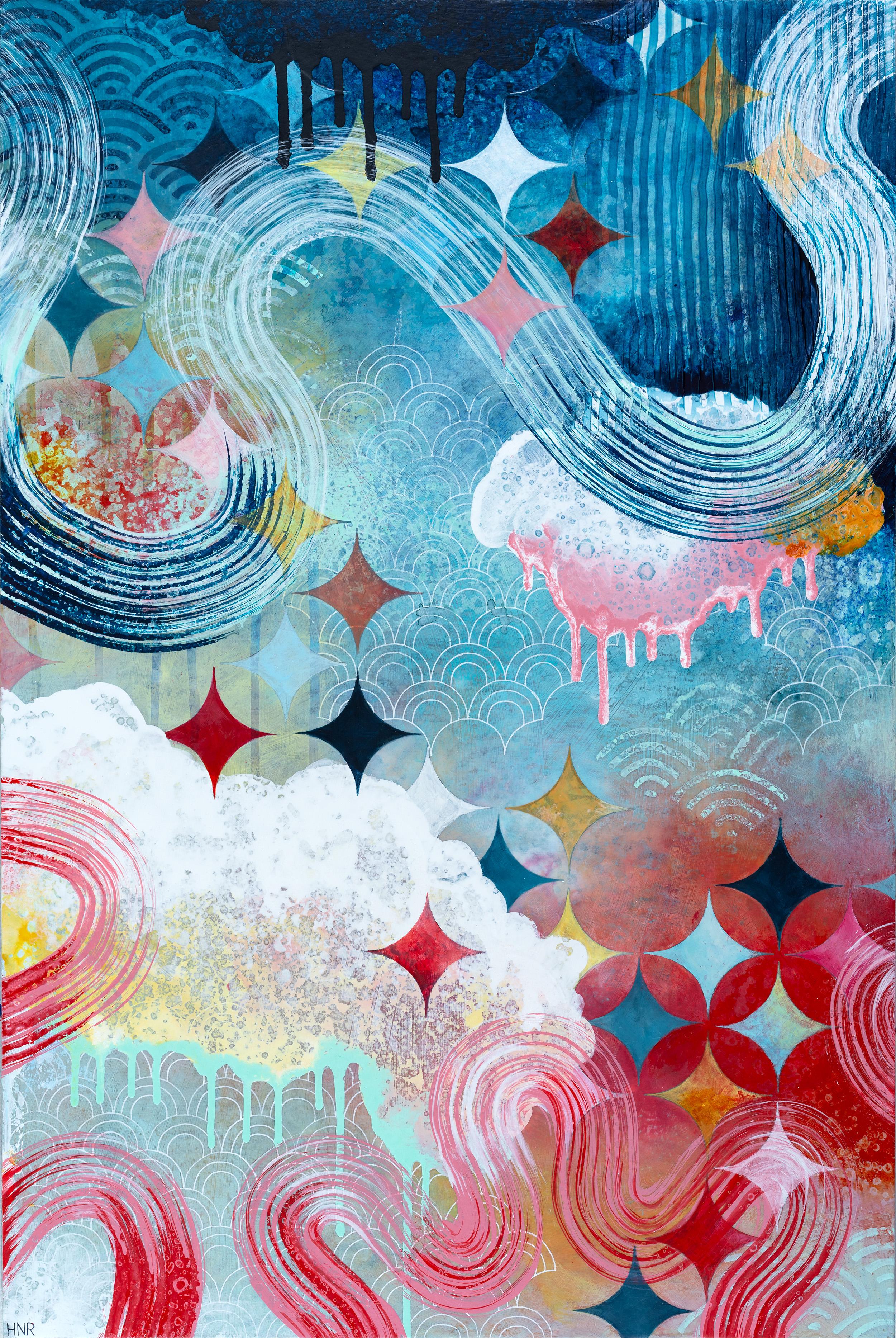 Nuvole come onde 2 - Painting di Heather Robinson
