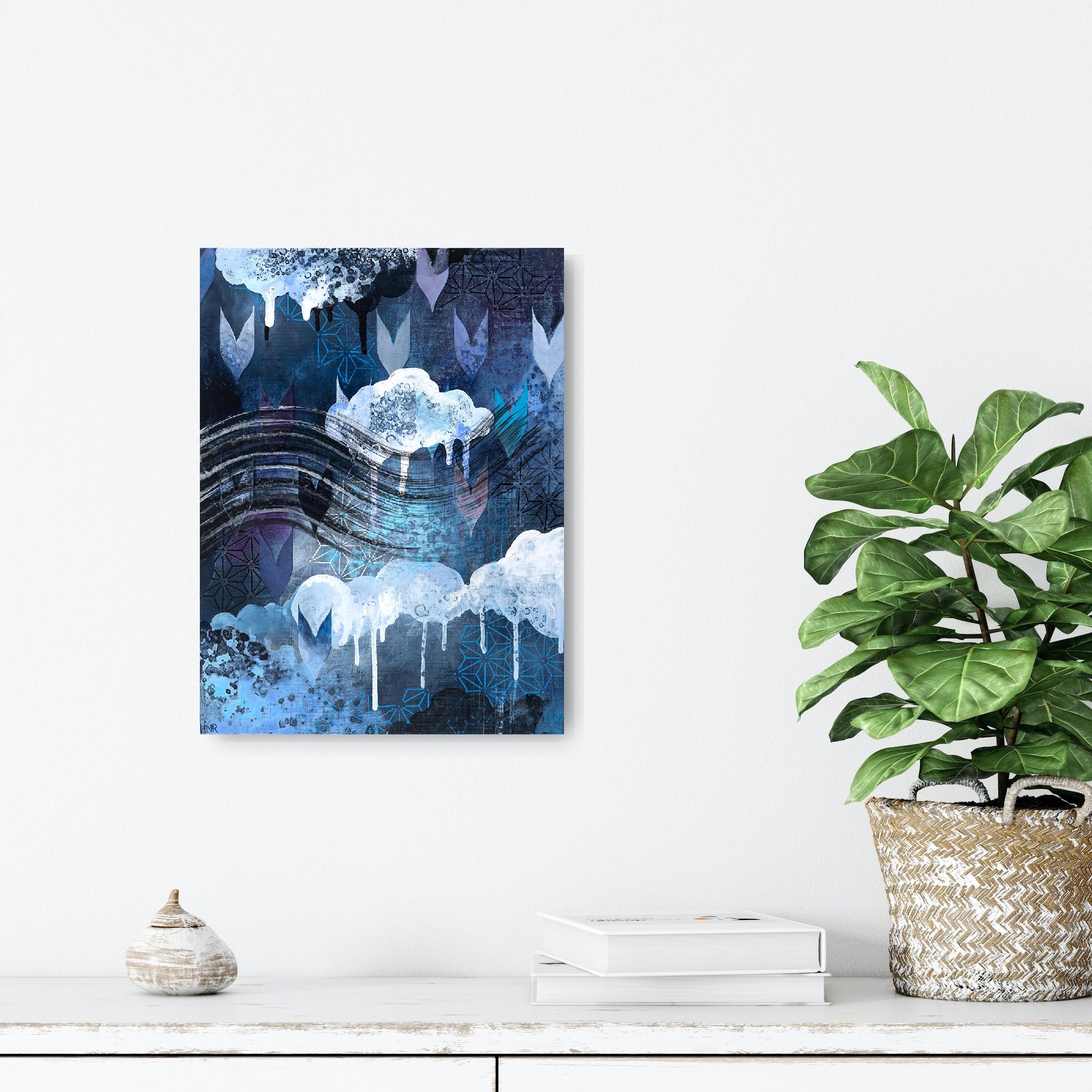 Abend Sturm 1 (Abstrakt), Painting, von Heather Robinson