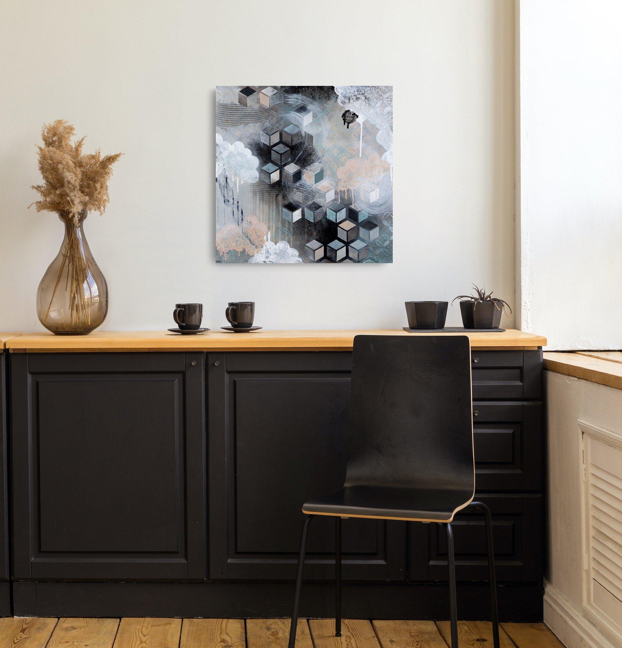 Nebbia - Painting Astratto di Heather Robinson