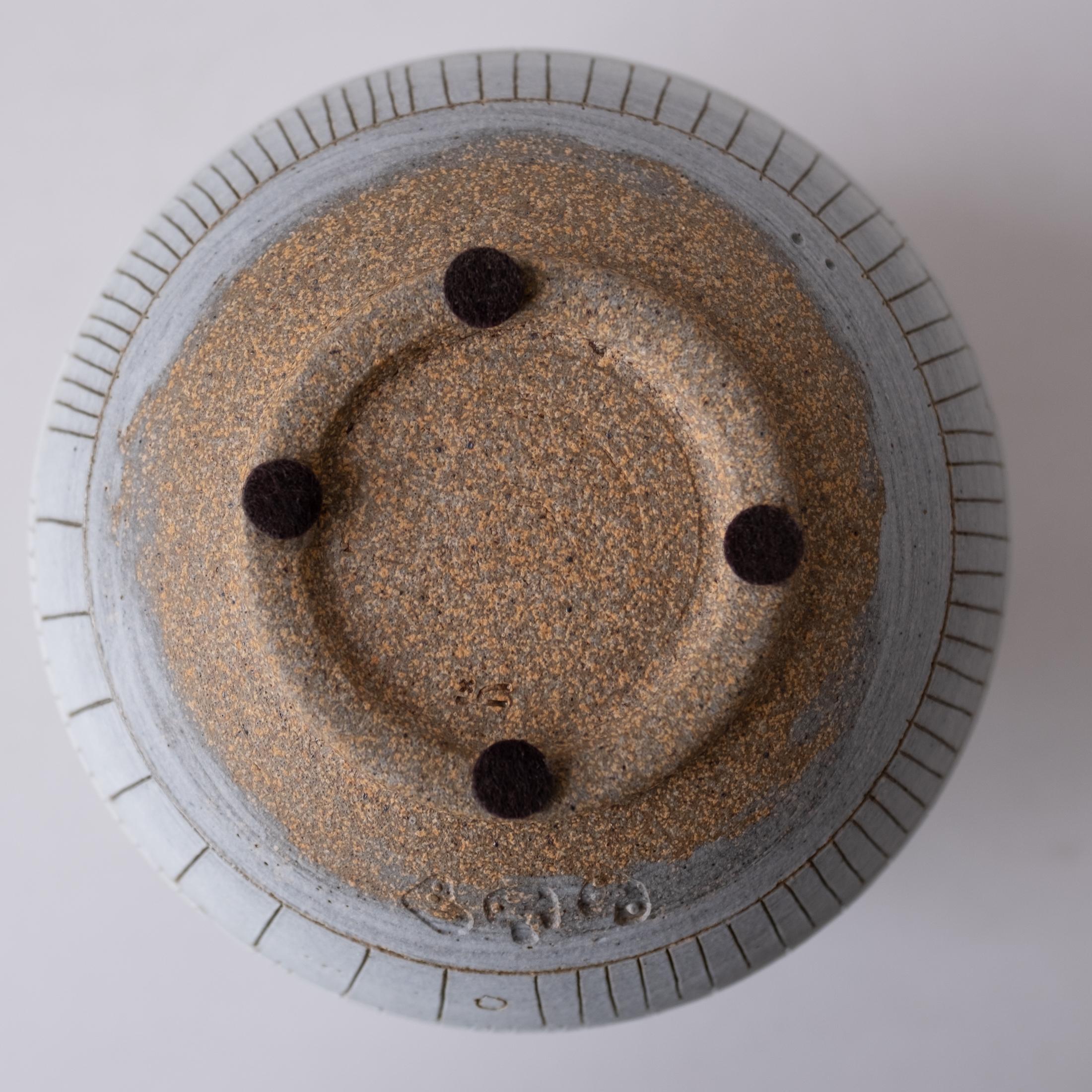 Heather Rosenman Incised Ceramic Weed Pot Vase 4