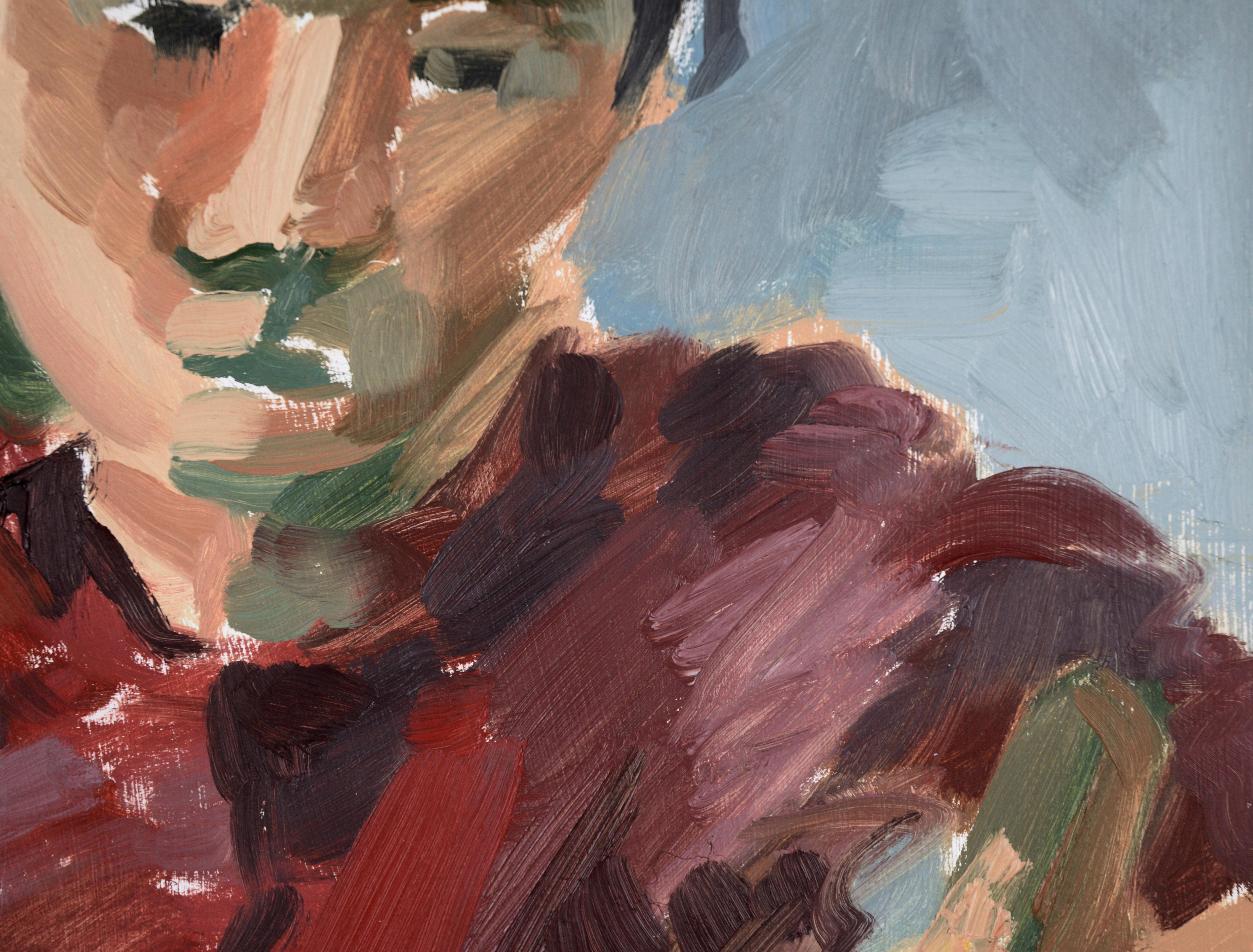 Portrait d'une femme en rouge - École figurative de la baie de San Francisco - Expressionniste abstrait

Portrait abstrait d'une femme en rouge par l'artiste de San Francisco Heather Speck (américaine, née en 1978). Une femme est assise de côté sur
