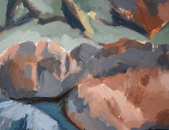 Two Reclining Figures - Bay Area Figurative School Abstract Expressionist