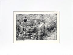 Abstrait avec femme portant un jeune enfant Collotype finement détaillé sur papier