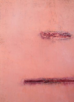 Deadpan Pink - Monoprint EV on Paper