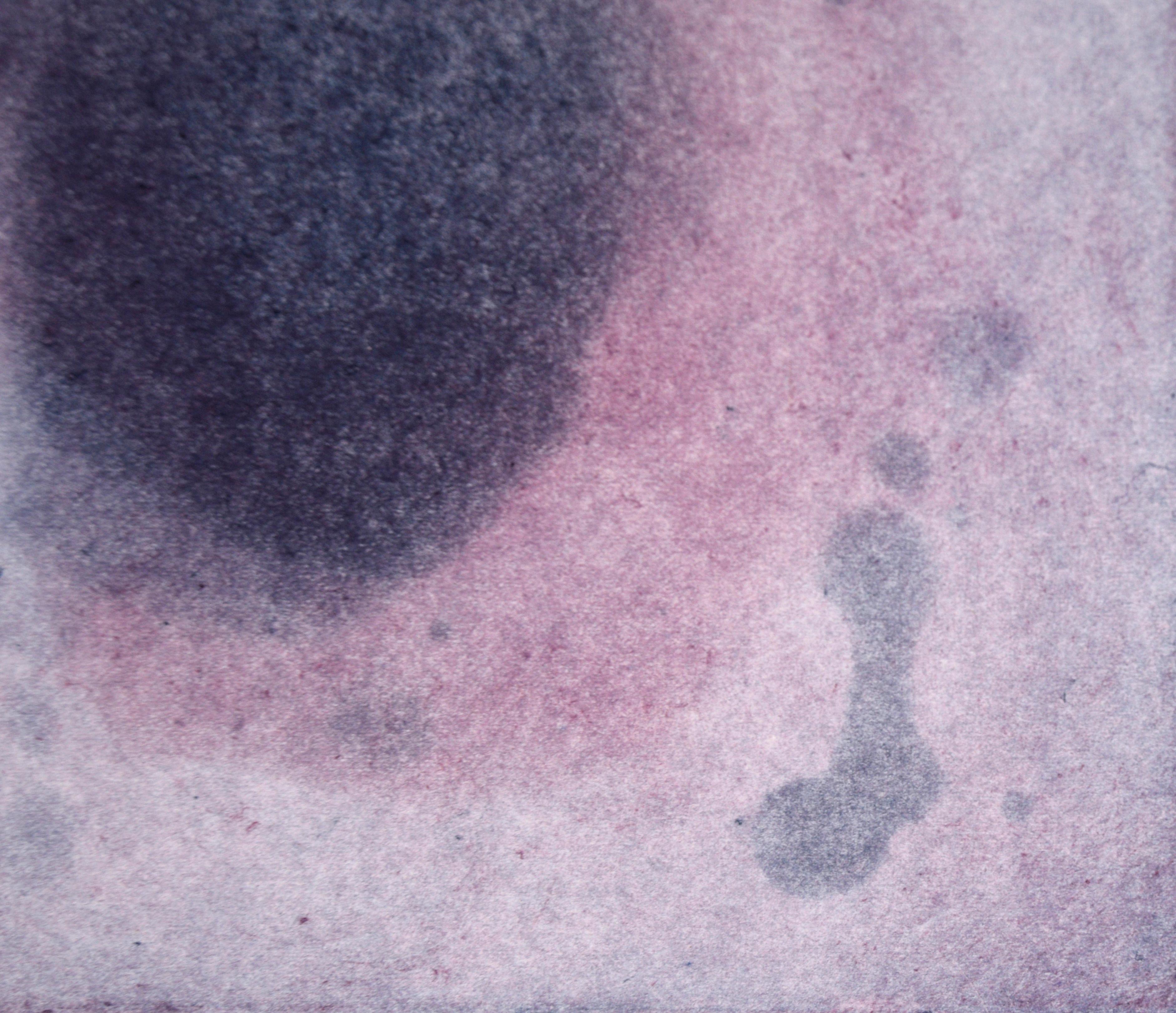 Nebula lavande - Monotype de transfert à l'huile sur papier en vente 2