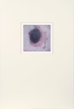 Lavender Nebula - Transfer Monotype in Oil on Paper