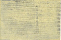 Not Quite Green - Monotipo de transferencia minimalista en óleo sobre papel