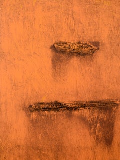 Orange Deadpan - Monoprint EV on Paper